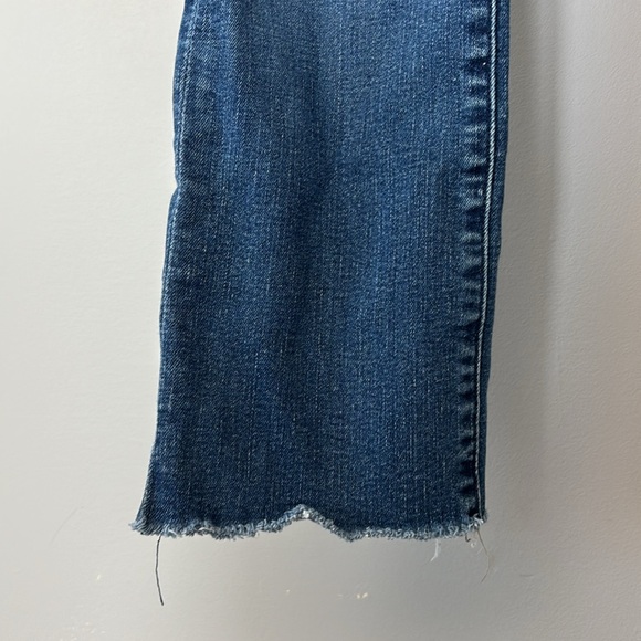 MOTHER Rascal Ankle Snippet Blue Jeans with Raw Hem size 25 - Picture 4 of 16